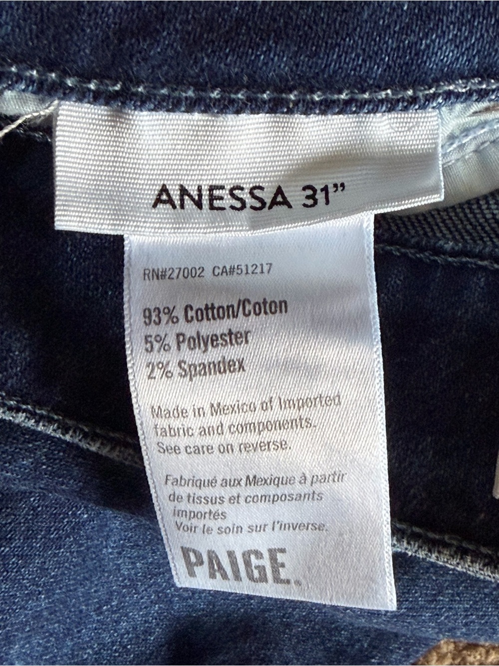PAIGE Anessa 31’ Wide Leg Jeans - Picture 3 of 3